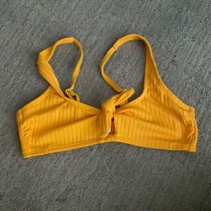 yellow bikini top